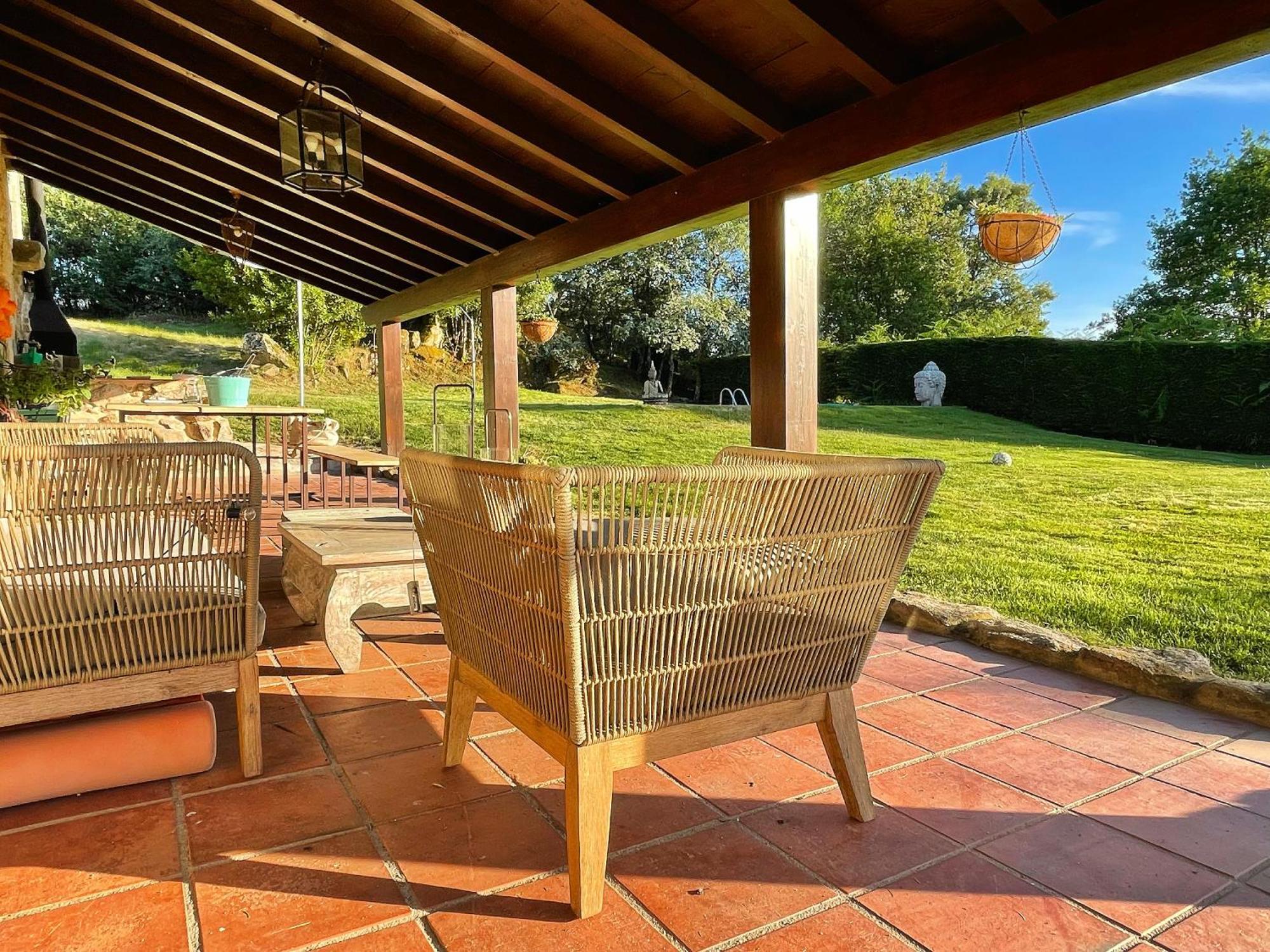 Habitaciones Con Bano Individual En Casa De Campo. Piscina. Amoeiro Eksteriør billede